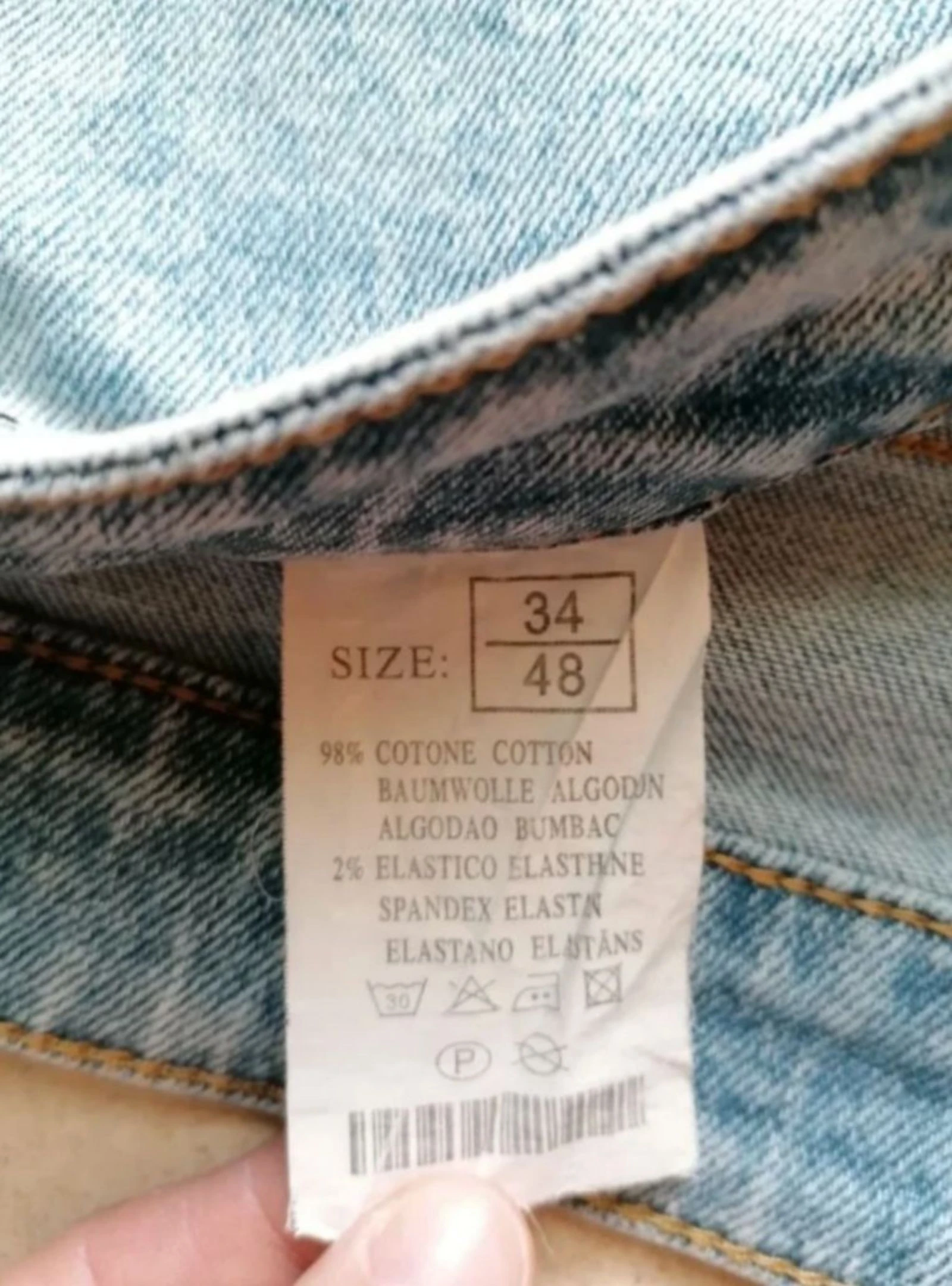Distressed men's denim jeans – photo 6